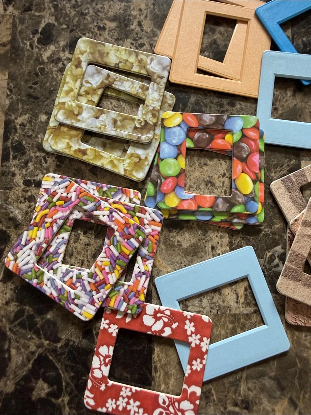 Misc Scrapbook Mini Frame Items